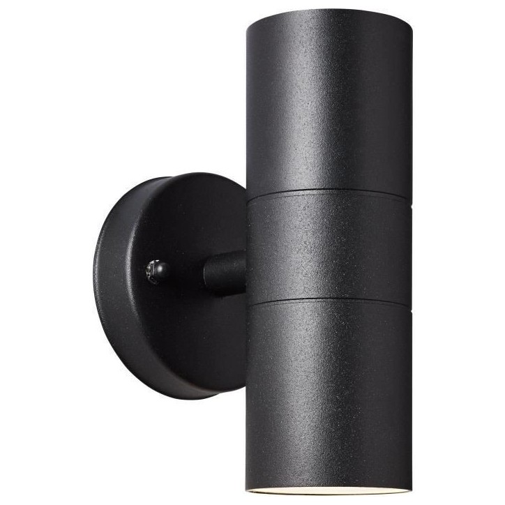 Applique murale extérieure JANDY 2L noir métal/verre - BRILLIANT - GU10 max 18W IP44 Applique murale extérieure JANDY 2L noir métal/verre - BRILLIANT - GU10 max 18W IP44