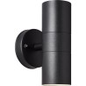 Applique murale extérieure JANDY 2L noir métal/verre - BRILLIANT - G