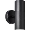 Applique murale extérieure JANDY 2L noir métal/verre - BRILLIANT - G