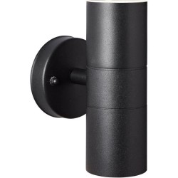 Applique murale extérieure JANDY 2L noir métal/verre - BRILLIANT - G