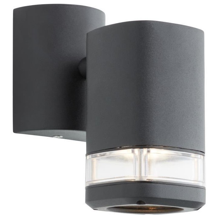 Applique extérieure - JANDY - noir - métal/verre - GU10 max 18W - IP44 Applique extérieure - JANDY - noir - métal/verre - GU10 max 18W - IP44