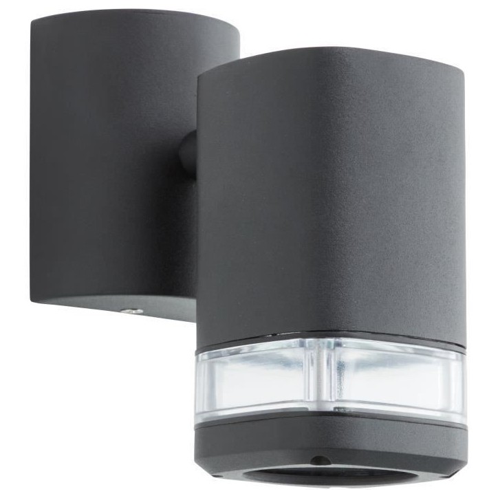 Applique extérieure - JANDY - noir - métal/verre - GU10 max 18W - IP44 Applique extérieure - JANDY - noir - métal/verre - GU10 max 18W - IP44