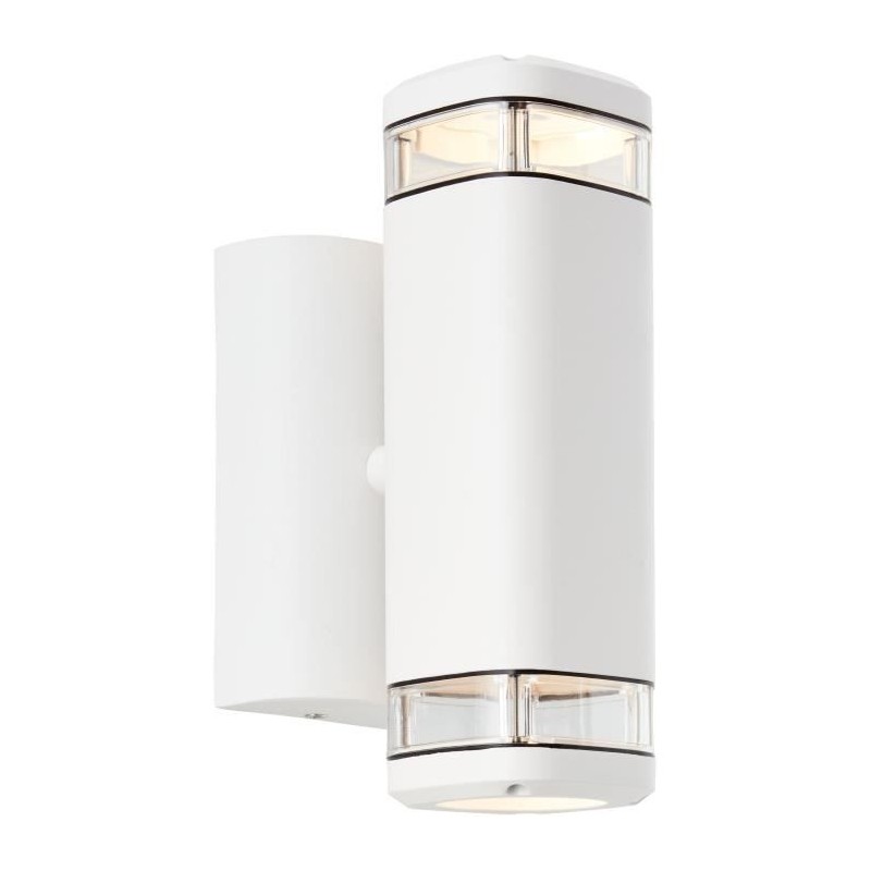 Applique extérieure - BRILLIANT - JANDY - Blanc - Métal/verre - GU10