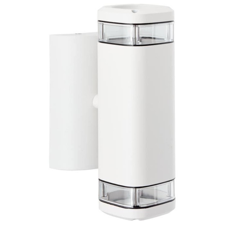 Applique extérieure - BRILLIANT - JANDY - Blanc - Métal/verre - GU10 max 2x18W - IP44 Applique extérieure - BRILLIANT - JANDY - Blanc - Métal/verre - GU10 max 2x18W - IP44