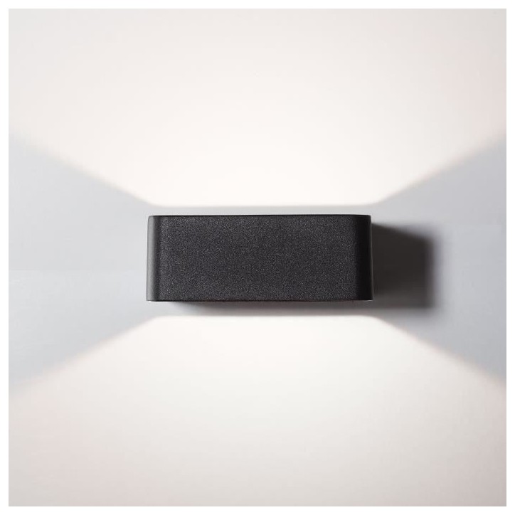 Applique extérieure - BRILLIANT - GOLDA - LED 7W 660lm 3000K - Noir Applique extérieure - BRILLIANT - GOLDA - LED 7W 660lm 3000K - Noir