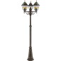 Lampadaire extérieur JANEL - BRILLIANT - noir doré - métal/verre - 3x60W - IP44 Lampadaire extérieur JANEL - BRILLIANT - noir doré - métal/verre - 3x60W - IP44