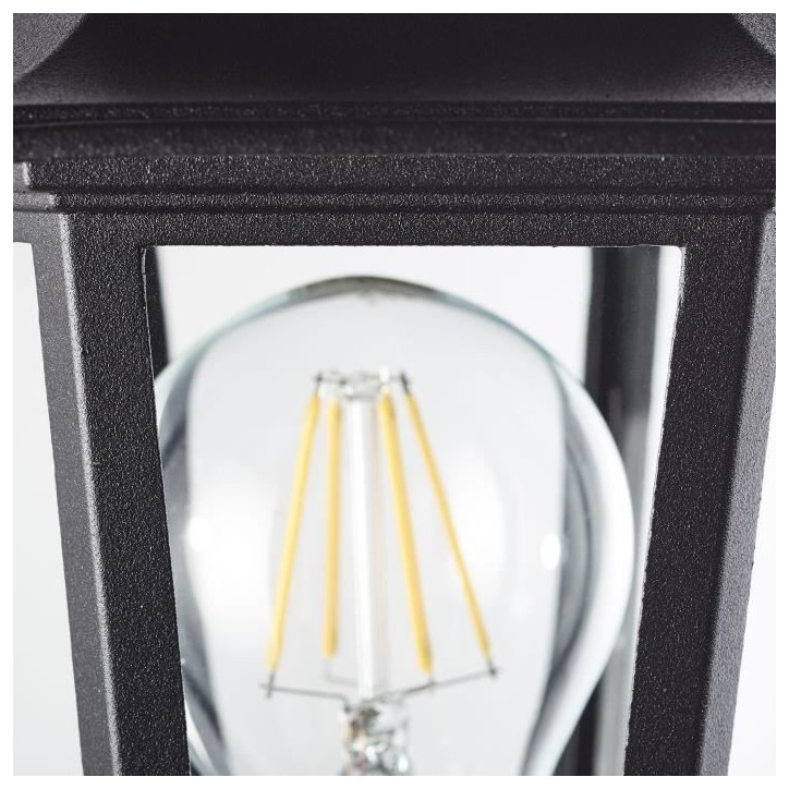Applique extérieure - BRILLIANT - CARLEEN - Métal/verre - Noir - E27 max 60W Applique extérieure - BRILLIANT - CARLEEN - Métal/verre - Noir - E27 max 60W