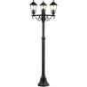 Lampadaire extérieur 3L CARLEEN - BRILLIANT - noir - métal/verre - 2