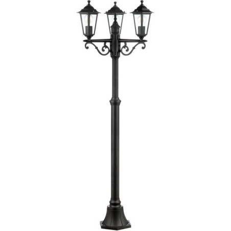 Lampadaire extérieur 3L CARLEEN - BRILLIANT - noir - métal/verre - 200x61cm - IP44