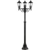 Lampadaire extérieur 3L CARLEEN - BRILLIANT - noir - métal/verre - 2