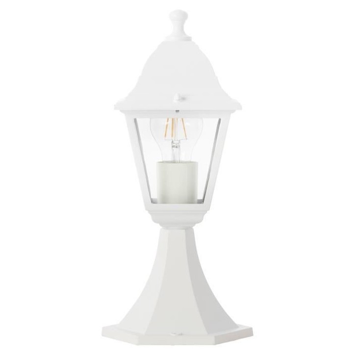Borne extérieure NISSIE blanc - Brilliant - Métal/verre - IP44 - 1xE27 60W
