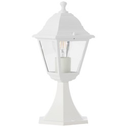 Borne extérieure NISSIE blanc - Brilliant - Métal/verre - IP44 - 1xE