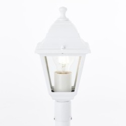 Lampadaire extérieur - BRILLIANT - NISSIE - Blanc - Métal/Verre - 1x
