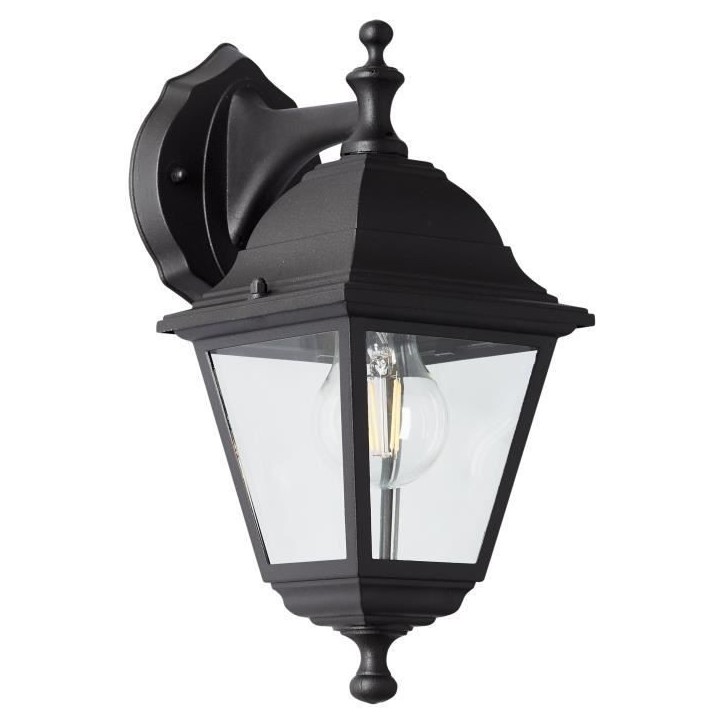 Applique extérieure descendante - BRILLIANT - NISSIE noir - E27 1x60W