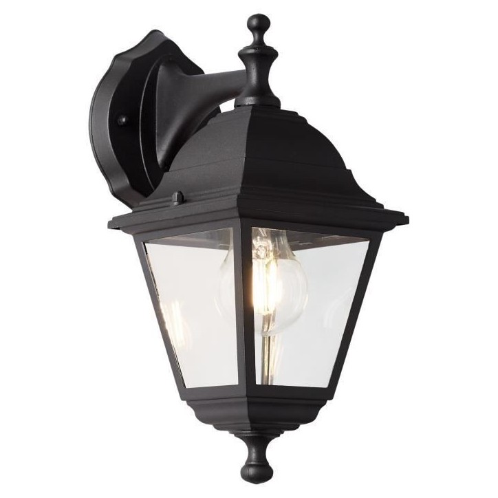 Applique extérieure descendante - BRILLIANT - NISSIE noir - E27 1x60W