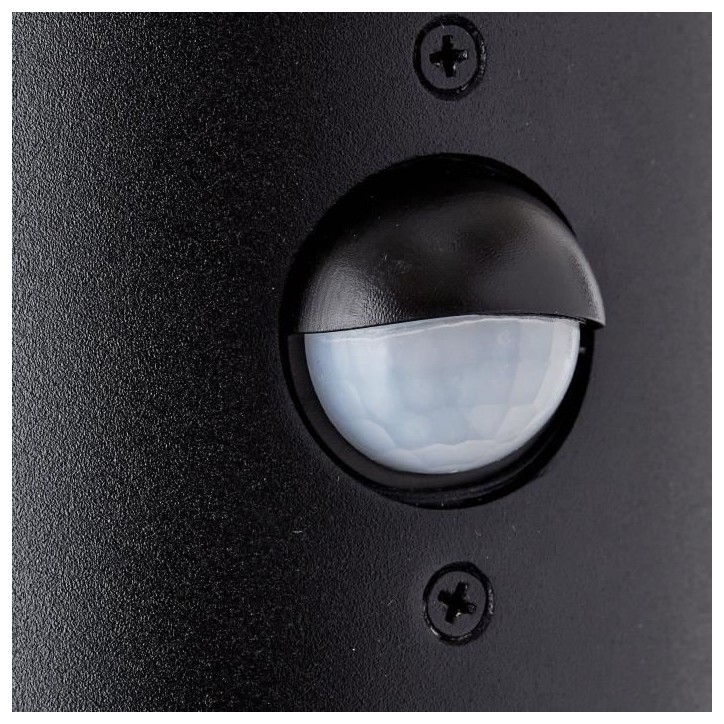Applique extérieure SERGIORO avec détecteur de mouvement - Noir dépoli - E27 20W - Aluminium/Plastique - IP44 Applique extérieure SERGIORO avec détecteur de mouvement - Noir dépoli - E27 20W - Aluminium/Plastique - IP44