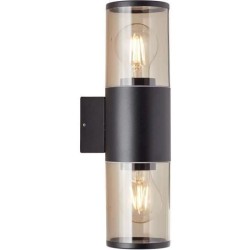 Applique extérieure SERGIORO - BRILLIANT - noir depoli - 2xE27 20W -