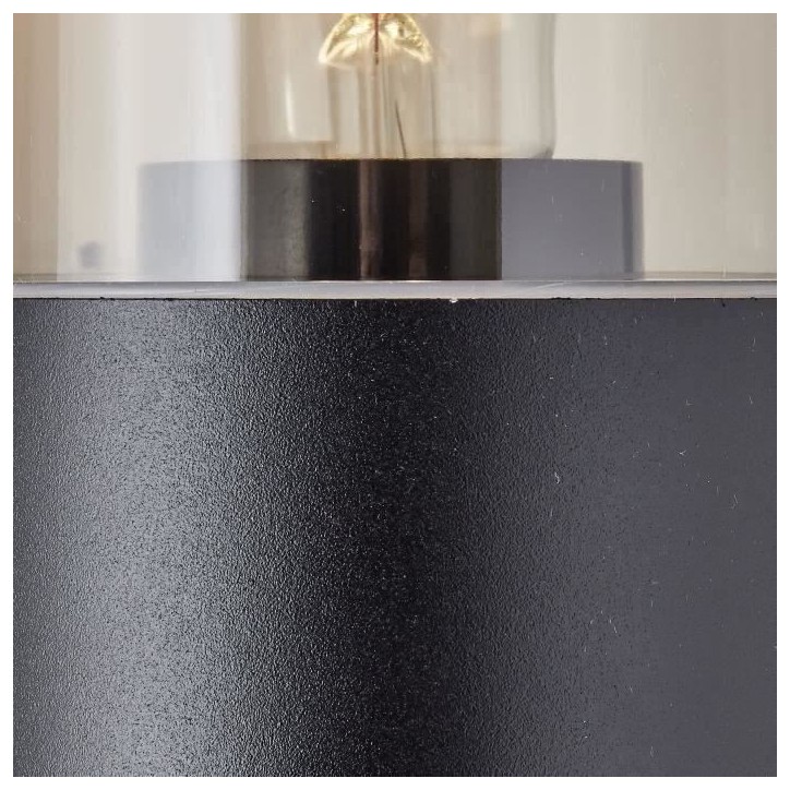 Applique extérieure SERGIORO - BRILLIANT - noir depoli - 2xE27 20W - aluminium/plastique - IP44