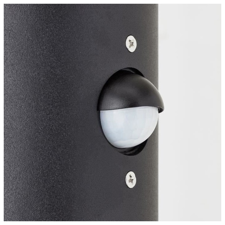 Applique extérieure SERGIORO - BRILLIANT - 2L avec détecteur - noir depoli - aluminium/plastique - IP44