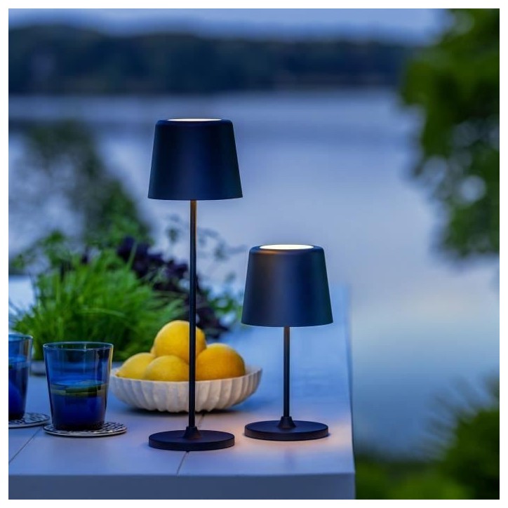 Lampe a poser LED KAAMI BRILLIANT - Noir - Extérieur - 2W - IP44 - Métal et plastique