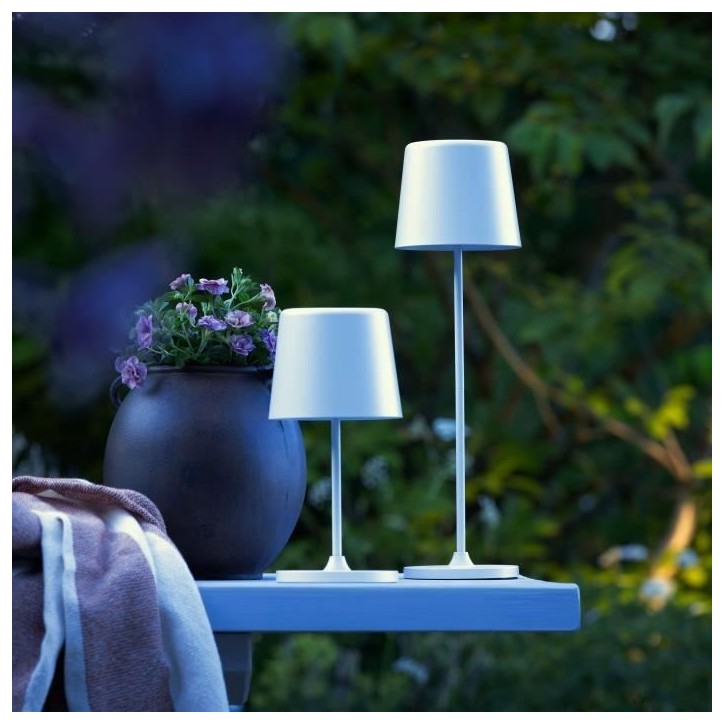 Lampe a poser LED KAAMI BRILLIANT - 2W - IP44 - Métal et plastique - Blanc mat Lampe a poser LED KAAMI BRILLIANT - 2W - IP44 - Métal et plastique - Blanc mat