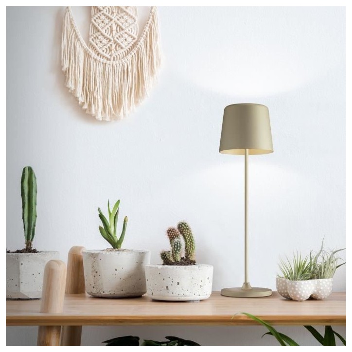 Lampe a poser LED KAAMI BRILLIANT - Métal et plastique - Cappuccino - 2W - IP44