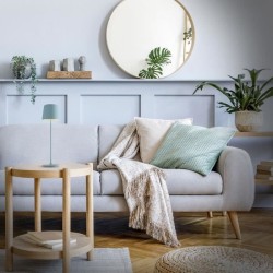 Lampe a poser LED KAAMI BRILLIANT - Nordique Bleu - Métal/Plastique -