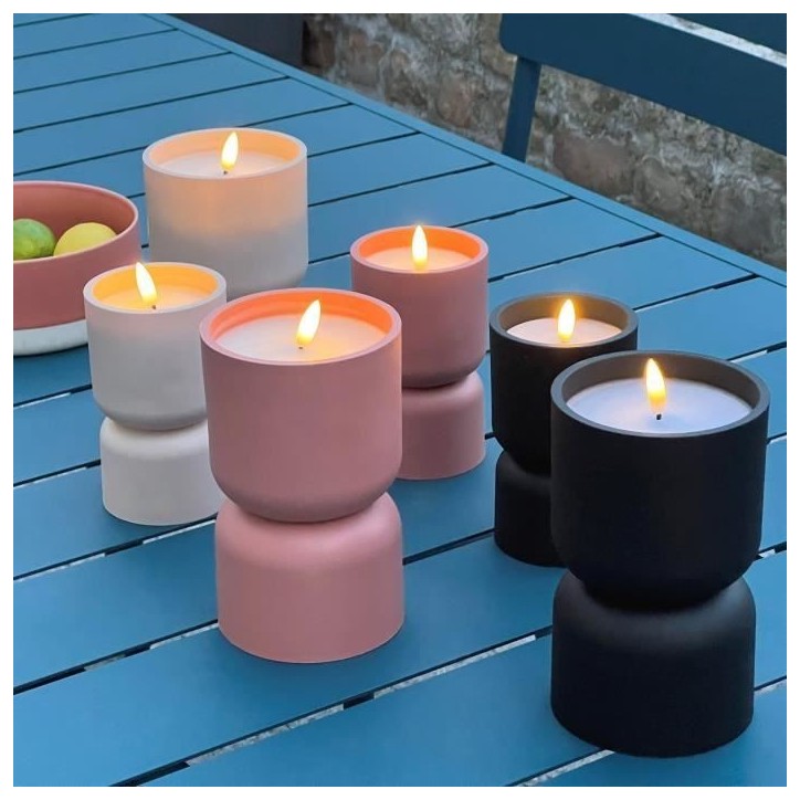 Lampe de table d'extérieur - BRILLIANT - LOVERE - Forme bougie - Plastique - 3 W - Terre cuite Lampe de table d'extérieur - BRILLIANT - LOVERE - Forme bougie - Plastique - 3 W - Terre cuite