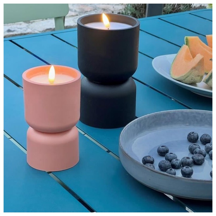 Lampe de table d'extérieur - BRILLIANT - LOVERE - Forme bougie - Plastique - 3 W - Terre cuite Lampe de table d'extérieur - BRILLIANT - LOVERE - Forme bougie - Plastique - 3 W - Terre cuite