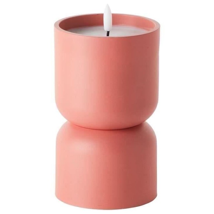 Lampe de table d'extérieur - BRILLIANT - LOVERE - Forme bougie - Plastique - 3 W - Terre cuite