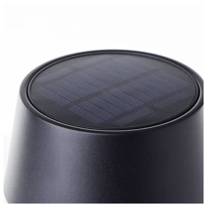 Lampe de table d'extérieur - BRILLIANT - PICCO - LED et solaire - Métal et plastique - 5 W - Noir dépoli Lampe de table d'extérieur - BRILLIANT - PICCO - LED et solaire - Métal et plastique - 5 W - Noir dépoli