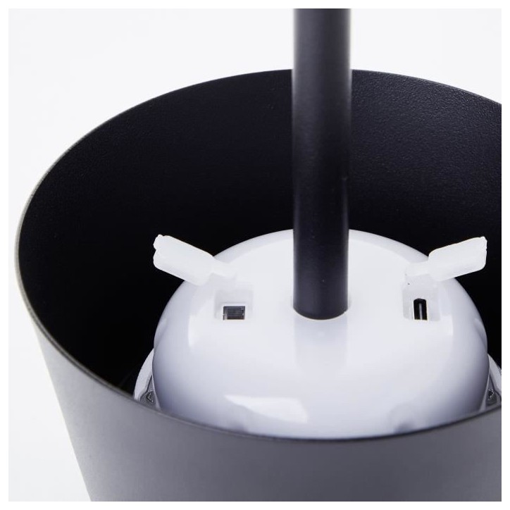 Lampe de table d'extérieur - BRILLIANT - PICCO - LED et solaire - Métal et plastique - 5 W - Noir dépoli Lampe de table d'extérieur - BRILLIANT - PICCO - LED et solaire - Métal et plastique - 5 W - Noir dépoli
