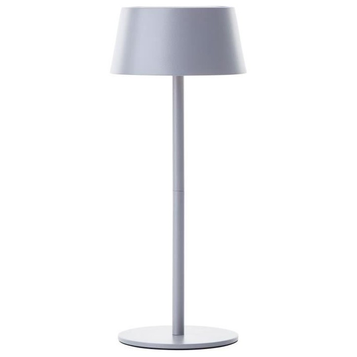 Lampe de table d'extérieur - BRILLIANT - PICCO - LED et solaire - Métal et plastique - 5 W - Gris dépoli Lampe de table d'extérieur - BRILLIANT - PICCO - LED et solaire - Métal et plastique - 5 W - Gris dépoli