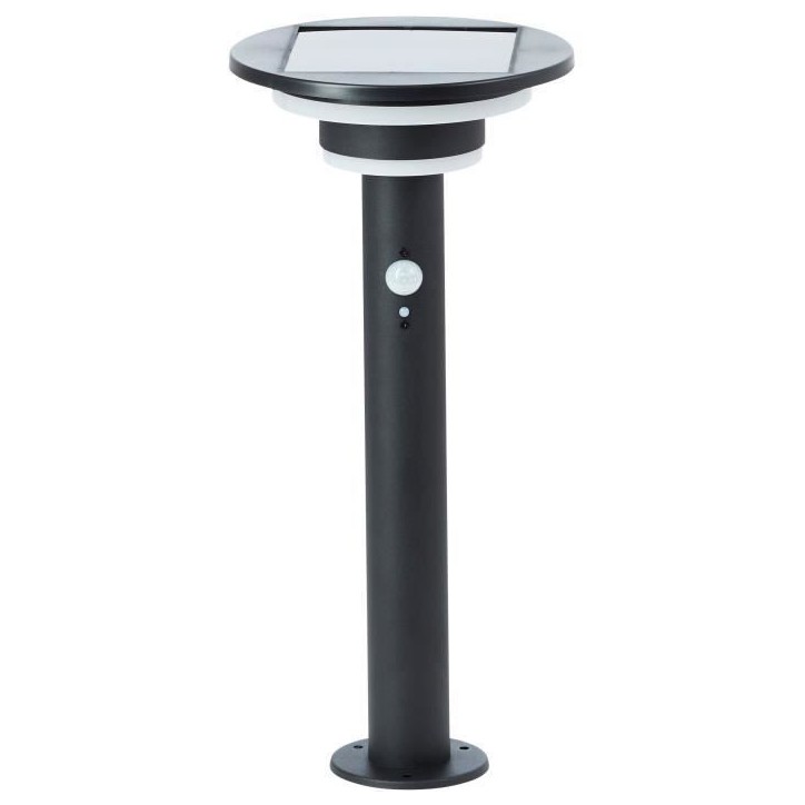 Borne extérieure - BRILLIANT - GARVINA - LED et solaire - Détecteur de mouvement - Acier inoxydable et plastique - 4 W - Noir Borne extérieure - BRILLIANT - GARVINA - LED et solaire - Détecteur de mouvement - Acier inoxydable et plastique - 4 W - Noir
