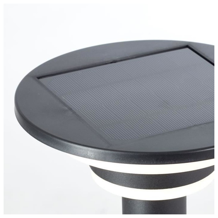 Borne extérieure - BRILLIANT - GARVINA - LED et solaire - Détecteur de mouvement - Acier inoxydable et plastique - 4 W - Noir Borne extérieure - BRILLIANT - GARVINA - LED et solaire - Détecteur de mouvement - Acier inoxydable et plastique - 4 W - Noir
