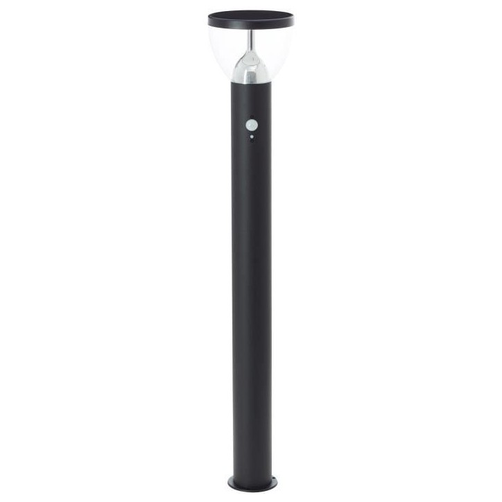 Potelet extérieur - BRILLIANT - TULIP - LED et solaire - Détecteur de mouvement - Acier inoxydable et plastique - 4 W - Noir Potelet extérieur - BRILLIANT - TULIP - LED et solaire - Détecteur de mouvement - Acier inoxydable et plastique - 4 W - Noir