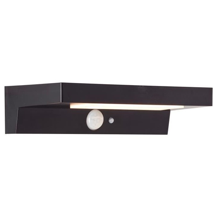 Applique extérieure - BRILLIANT - BARKER - LED et solaire - Détecteur de mouvement - Plastique - 4 W - Noir Applique extérieure - BRILLIANT - BARKER - LED et solaire - Détecteur de mouvement - Plastique - 4 W - Noir