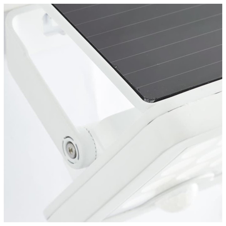 Applique extérieure - BRILLIANT - LUTON - LED et solaire - Détecteur de mouvement - Plastique et métal - 4 W - Blanc