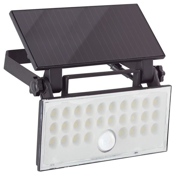 Applique extérieure - BRILLIANT - LUTON - LED et solaire - Détecteur de mouvement - Plastique et métal - 4 W - Noir Applique extérieure - BRILLIANT - LUTON - LED et solaire - Détecteur de mouvement - Plastique et métal - 4 W - Noir