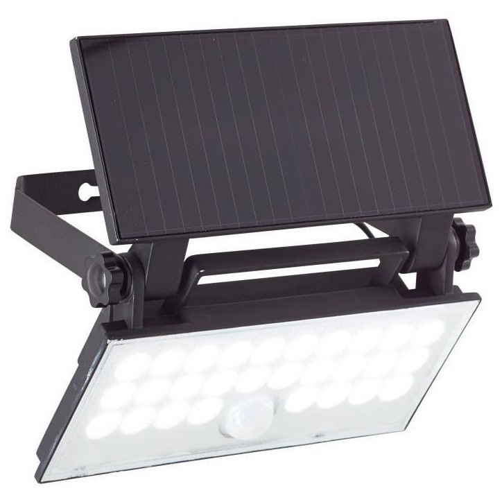 Applique extérieure - BRILLIANT - LUTON - LED et solaire - Détecteur de mouvement - Plastique et métal - 4 W - Noir Applique extérieure - BRILLIANT - LUTON - LED et solaire - Détecteur de mouvement - Plastique et métal - 4 W - Noir