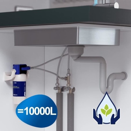 Cartouche BRITA - A1000 - Systeme filtration robinet - Filtration calcaire, chlore, plomb et impuretés
