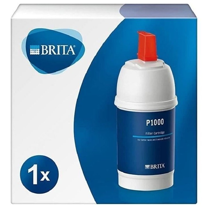 Cartouche BRITA - P1000 - Systeme filtration robinet - Filtration calcaire, chlore, plomb et impuretés