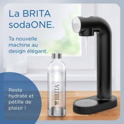 Machine a soda BRITA - SodaONE Blanche - 1 Bouteille 1L et 1 Cylindre