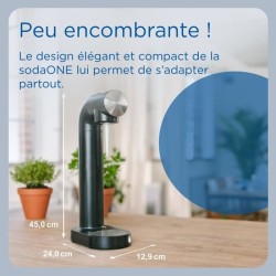 Machine a soda BRITA - SodaONE Blanche - 1 Bouteille 1L et 1 Cylindre
