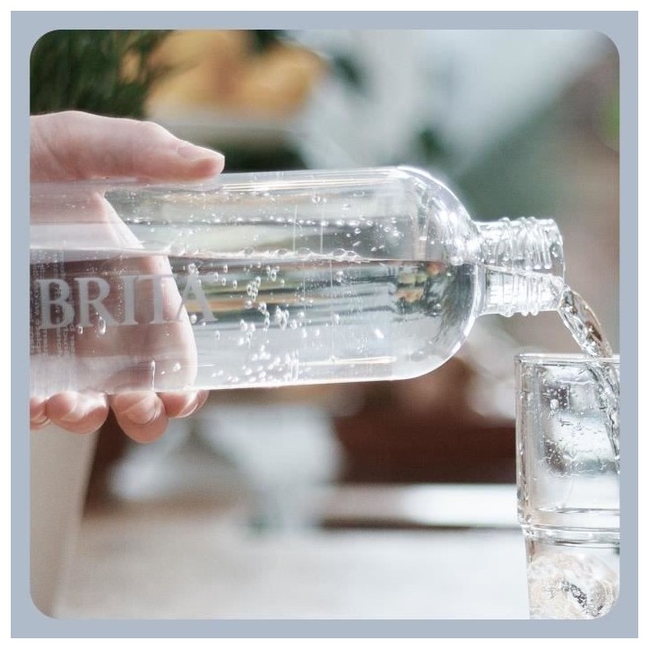 Pack 2 Bouteilles BRITA - Pour machine SodaONE - Capacité 1L - PET