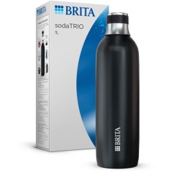 Bouteille isotherme BRITA - Compatible SodaTRIO - Capacité 1L - Acier