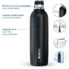 Bouteille isotherme BRITA - Compatible SodaTRIO - Capacité 1L - Acier