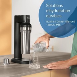 Bouteille isotherme BRITA - Compatible SodaTRIO - Capacité 1L - Acier