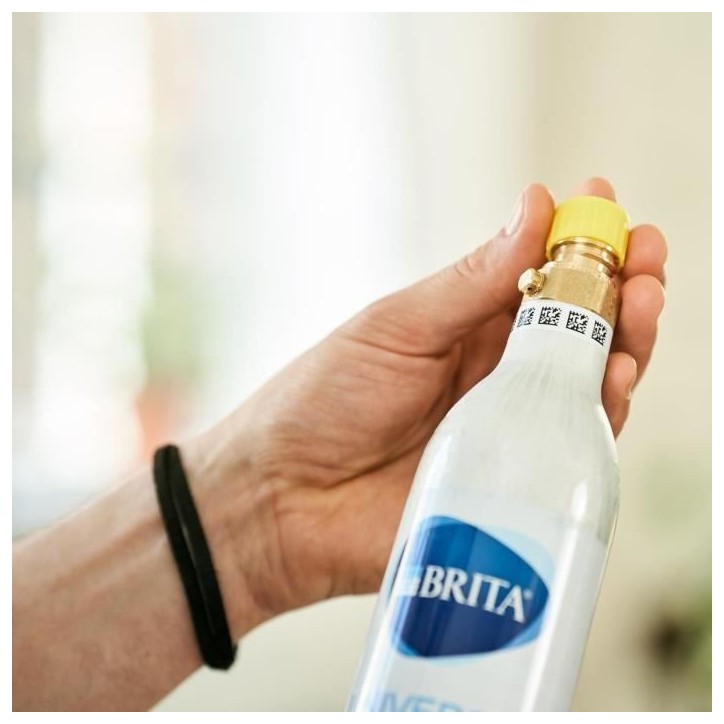 Cylindre CO2 de réserve BRITA - Pour machines a eau pétillante - Gazéifie jusqu'a 60L d'eau pétillante