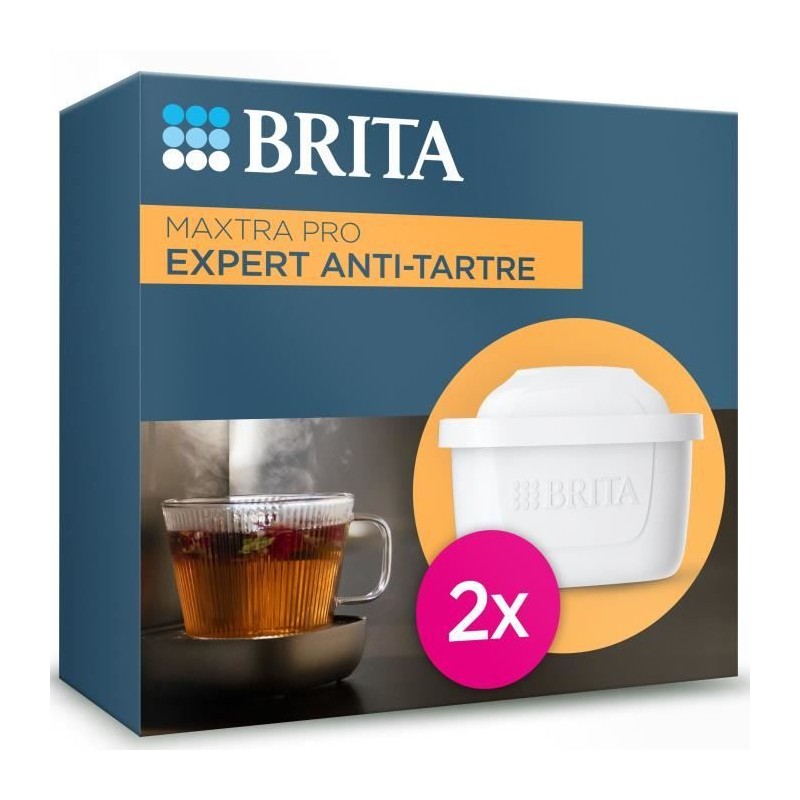 Cartouche BRITA - MAXTRA PRO Expert Anti Tartre - Pack de 2 - Jusqu'a Cartouche BRITA - MAXTRA PRO Expert Anti Tartre - Pack de 2 - Jusqu'a